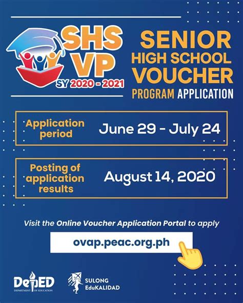 DepEd SHS Voucher Program Online Application Procedure for .